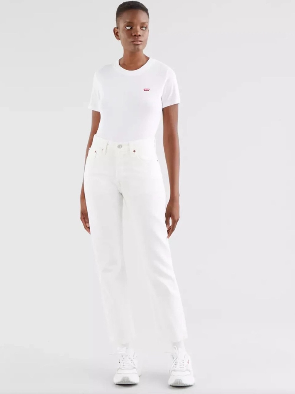 Levi's 501 Original Cropped Women’s Jeans White